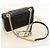 Borsa a tracolla Gucci GG Marmont in vitello con catena Nero - vista 3