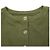 Autre Marque WILLFULLY top in felpa di cotone corto con bottoni 3way / 2way Verde Verde oliva - vista 3