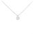 Autre Marque Collar de diamantes PT900 PT850 Plata