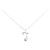 Autre Marque Collana in oro bianco K10 e diamanti Argento