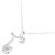 Autre Marque Collana in oro bianco K10 e diamanti Argento - vista 4