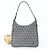 Fendi FF Zucchino Leder Schulter-Tote-Bag Schwarz