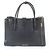 Borsa Tote Miu Miu in pelle Madras Nero - vista 3