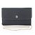 Christian Dior Trotter Leder 2-Way Schultertasche mit Kette Schwarz