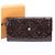 Louis Vuitton Monogram Vernis Portefeuille Sarah Amarante Long Wallet Bordò