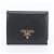 Prada Vitello Move Leather Tri-fold Wallet Black