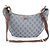 Céline Bolsa de ombro hobo em couro e denim azul Celine Macadam