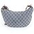 Céline Bolsa de ombro hobo em couro e denim azul Celine Macadam - vista 2