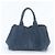 Prada Canapa Denim Triangle Logo Tote Bag Navy blue - view 3