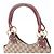Borsa Tote Gucci in tela GG e pelle Rosso Beige Bordò - vista 2