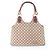 Borsa Tote Gucci in tela GG e pelle Rosso Beige Bordò - vista 3