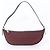 Fendi FF Zucchino Schultertasche aus Leder Schwarz Rot