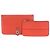 Hermès Hermes Dogon Duo GM Leather Long Wallet Red