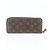 Cartera larga Louis Vuitton Monogram Portefeuille Clemence de cuero Fuchsia con protección RFID Fucsia - vista 2