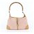 Gucci Bamboo Kandinsky Leder-Ein-Schulter-Handtasche Pink Beige