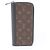 Cartera Zippy Louis Vuitton Monogram Macassar Castaño Negro