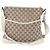 Sac à épaule Gucci GG Canvas Leather Blanc Beige
