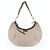 Borsa a tracolla in pelle a mezzaluna Gucci Sherry Line Beige