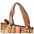 MCM Visetos Logogram Shopper aus braunem Leder Orange - Ansicht 2