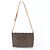 Bolso de hombro Louis Vuitton Monogram Musette Tango M51257 de cuero Castaño