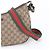 Borsa a tracolla in pelle Gucci GG Canvas Sherry Line Marrone - vista 2