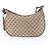 Borsa a tracolla in pelle Gucci GG Canvas Sherry Line Marrone - vista 3