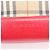 Burberry Nova Check Shadow Horse Leder 2-Way Tasche Rot Beige - Ansicht 9