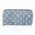Louis Vuitton Monogram Denim Zippy Wallet Blau