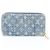 Louis Vuitton Monogram Denim Zippy Wallet Blau - Ansicht 2