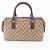 Bolso Gucci GG Canvas Leather Castaño
