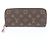 Louis Vuitton RFID-Protected Monogram Portefeuille Clemence Long Wallet Fuschia