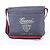 Borsa a tracolla in pelle Gucci Crest Blu navy