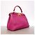 Borsa a mano Fendi Peekaboo in pelle rosa - vista 2