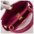 Borsa a mano Fendi Peekaboo in pelle rosa - vista 4