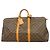 Louis Vuitton Boston Monogram Keepall Bandoulière 55 Castaño