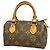 Borsa a mano Louis Vuitton Monogram Mini Speedy Marrone