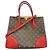Sac Tote Louis Vuitton Monogram Flandrin Marron Fuschia