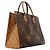 Louis Vuitton Monogram Giant Reverse OnTheGo MM Tote Bag Braun - Ansicht 2