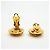 Pendientes de clip Chanel chapados en oro Dorado - vista 3