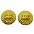 Pendientes de clip Chanel chapados en oro Dorado