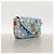 Louis Vuitton New Wave Pochette Schultertasche mit Kette Hellblau - Ansicht 2