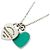 Autre Marque Collana Tiffany & Co. Double Return to Heart in blu