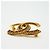 Broche Chanel Coco Mark banhada a ouro Dourado - vista 3