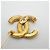 Broche Chanel Coco Mark banhada a ouro Dourado - vista 4
