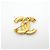 Broche Chanel Coco Mark banhada a ouro Dourado - vista 5