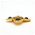 Broche Chanel em ouro e Gripoix Vermelho Dourado Verde - vista 3