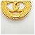 Broche Chanel plaquée or - Coco Mark Circle Doré - vue 4