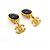 Timeless Chanel Clip-Ohrringe in Schwarz und Gold Golden - Ansicht 2