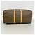 Louis Vuitton Boston Monogram Keepall 55 Castaño - vista 3