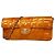 Bolso de hombro Chanel Chocolate Bar con cadena Naranja